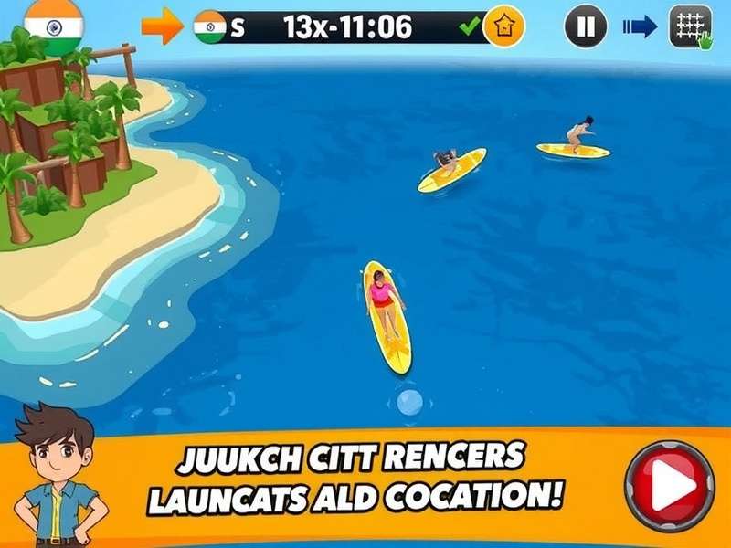 Surf N Swerve India Gameplay Screenshot